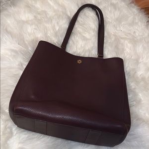 Large Dagne Dover Allyn Tote in Oxblood
